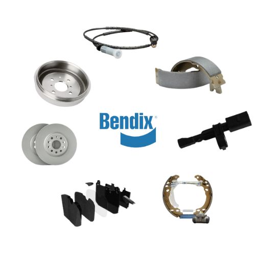 Imagen del conjunto de piezas ofertadas por Pemebla del fabricante de recambios Bendix