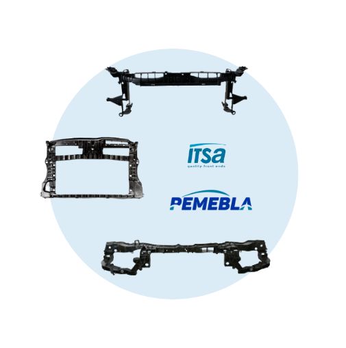 imagen con el conjunto de piezas de repuesto de coches del fabricante ITSA