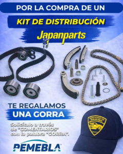 Consigue una gorra con tu pedido de kit de distribución Japanparts