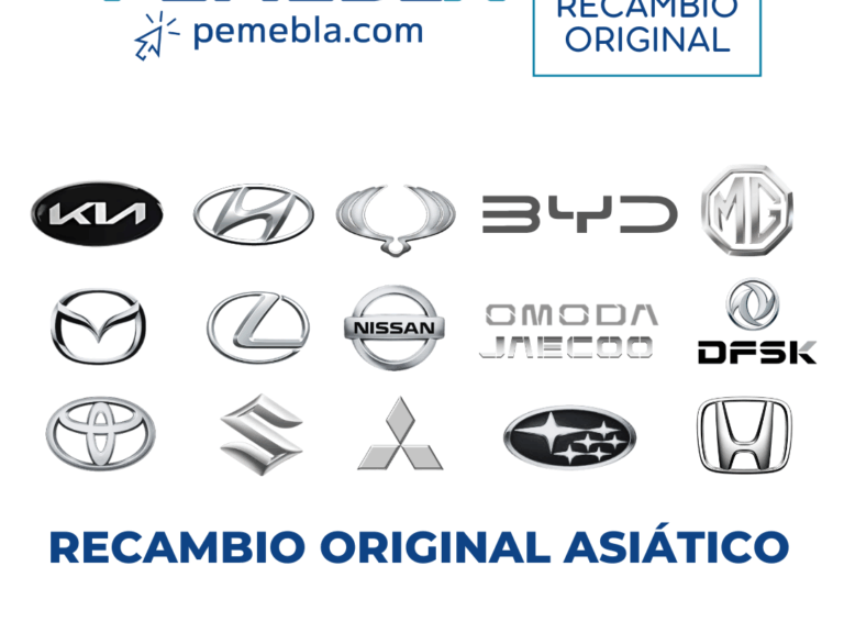 Recambio original para las nuevas marcas asiáticas: Extendemos nuestra cobertura de recambio original.