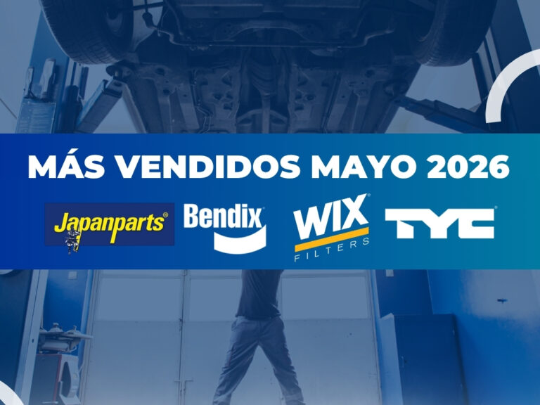 Los productos más vendidos en Mayo 2026: fricción, amortiguación, iluminación y filtración.